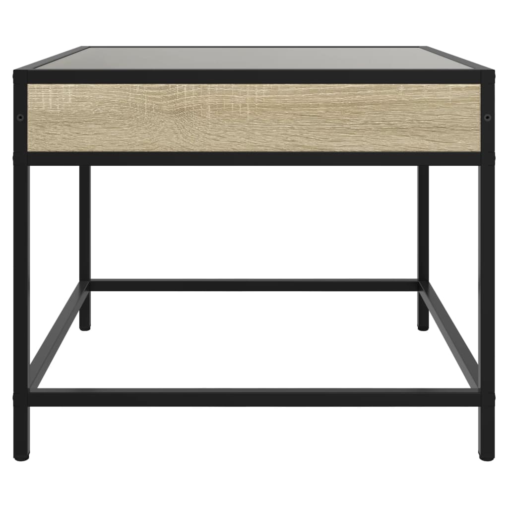 Table basse avec LED infini chêne sonoma 50x50x41 cm - XIOS