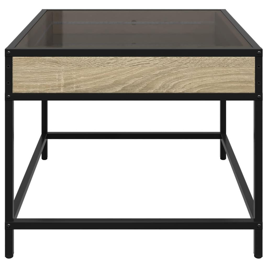 Table basse avec LED infini chêne sonoma 50x50x41 cm - XIOS