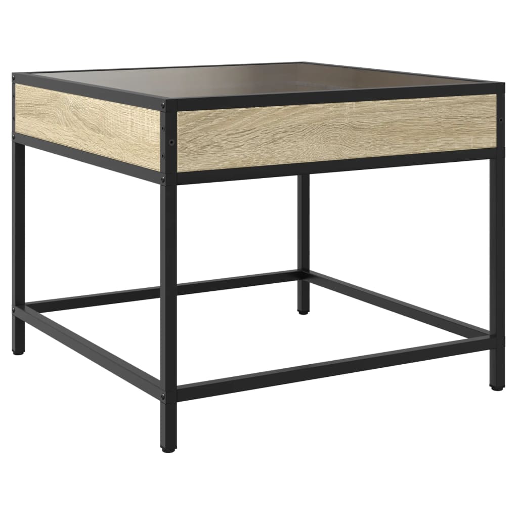 Table basse avec LED infini chêne sonoma 50x50x41 cm - XIOS