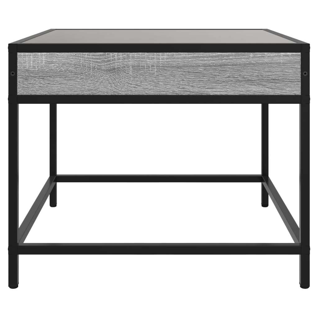 Table basse avec LED Infinity sonoma gris 50x50x41 cm - XIOS