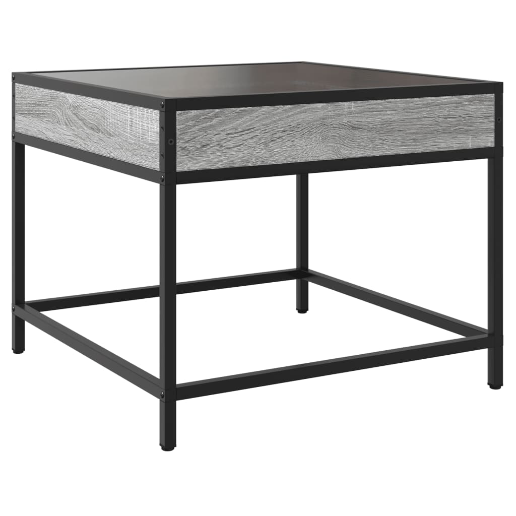 Table basse avec LED Infinity sonoma gris 50x50x41 cm - XIOS