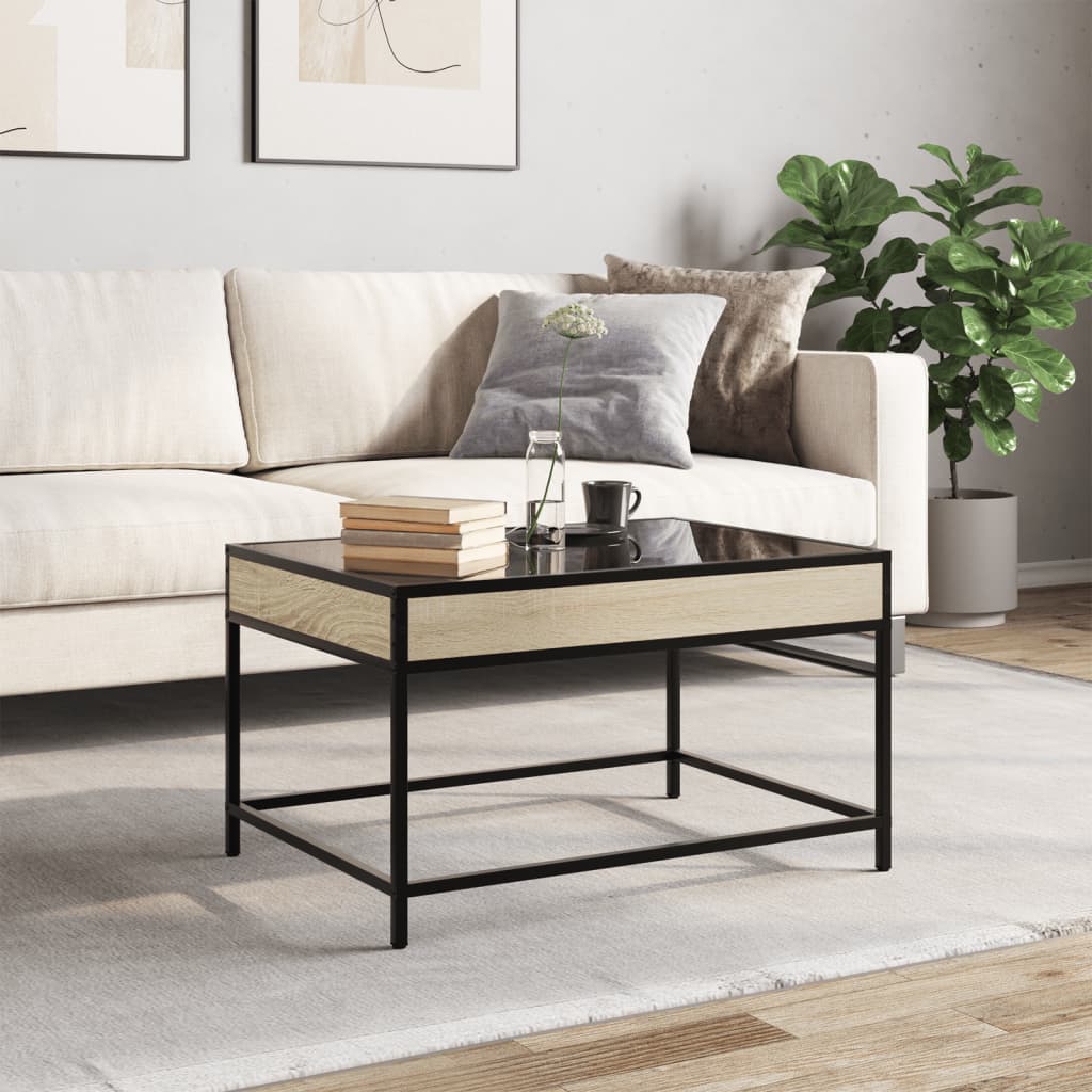 Table basse avec LED infini chêne sonoma 70x50x41 cm - XIOS