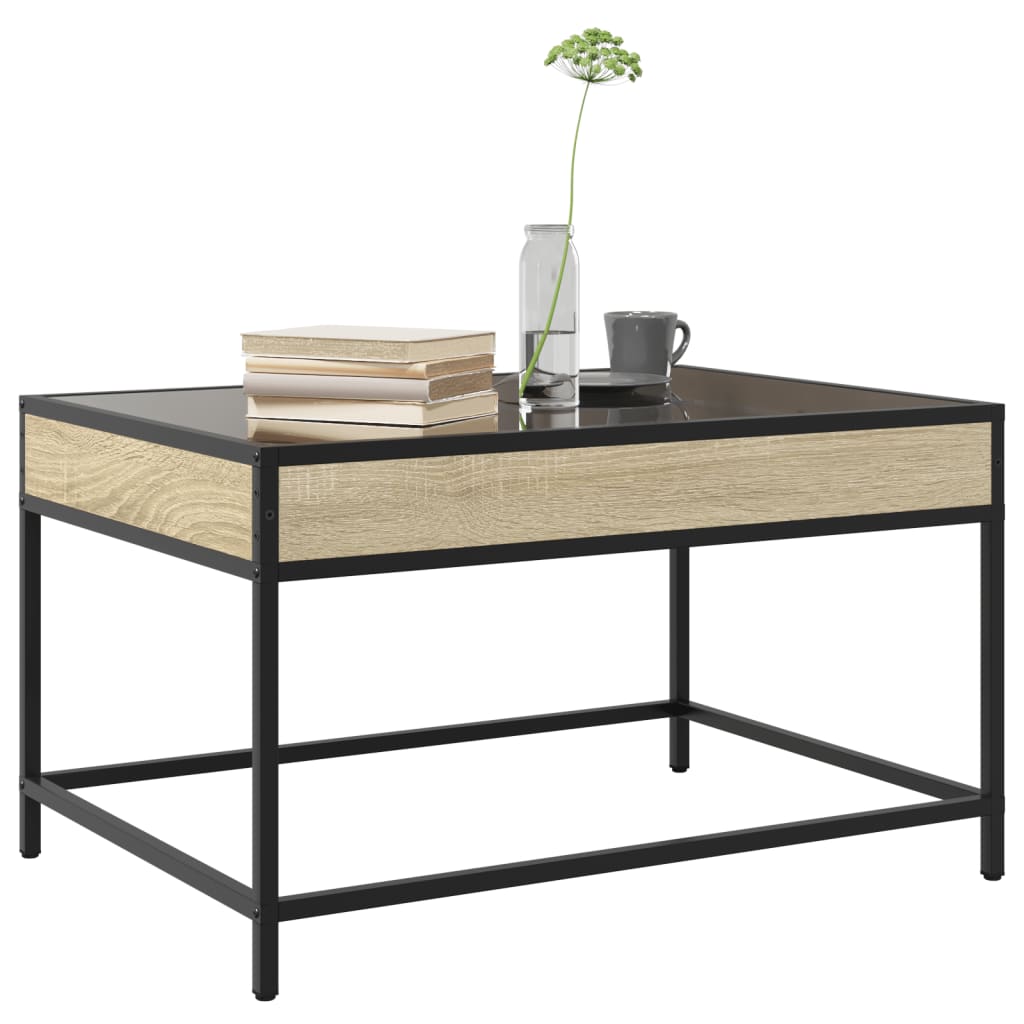 Table basse avec LED infini chêne sonoma 70x50x41 cm - XIOS