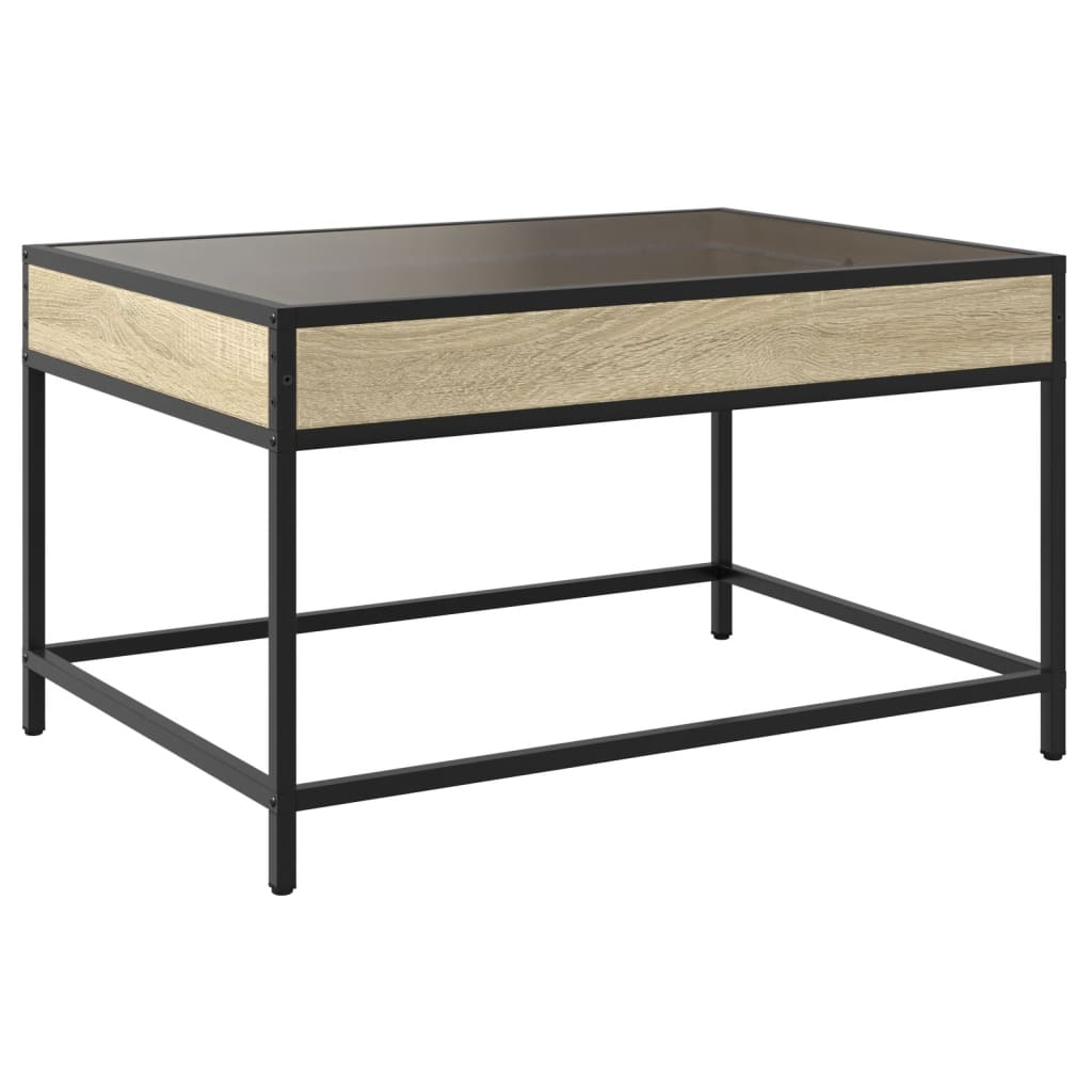 Table basse avec LED infini chêne sonoma 70x50x41 cm - XIOS