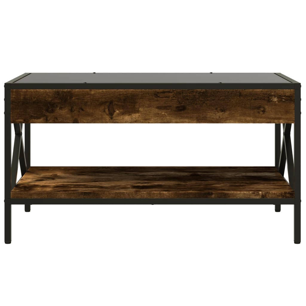 Table basse avec LED Infinity chêne fumé 70x50x38 cm - XIOS