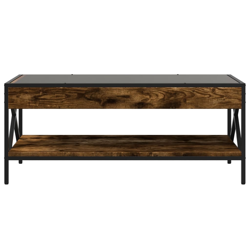 Table basse avec LED Infinity chêne fumé 90x50x38 cm - XIOS