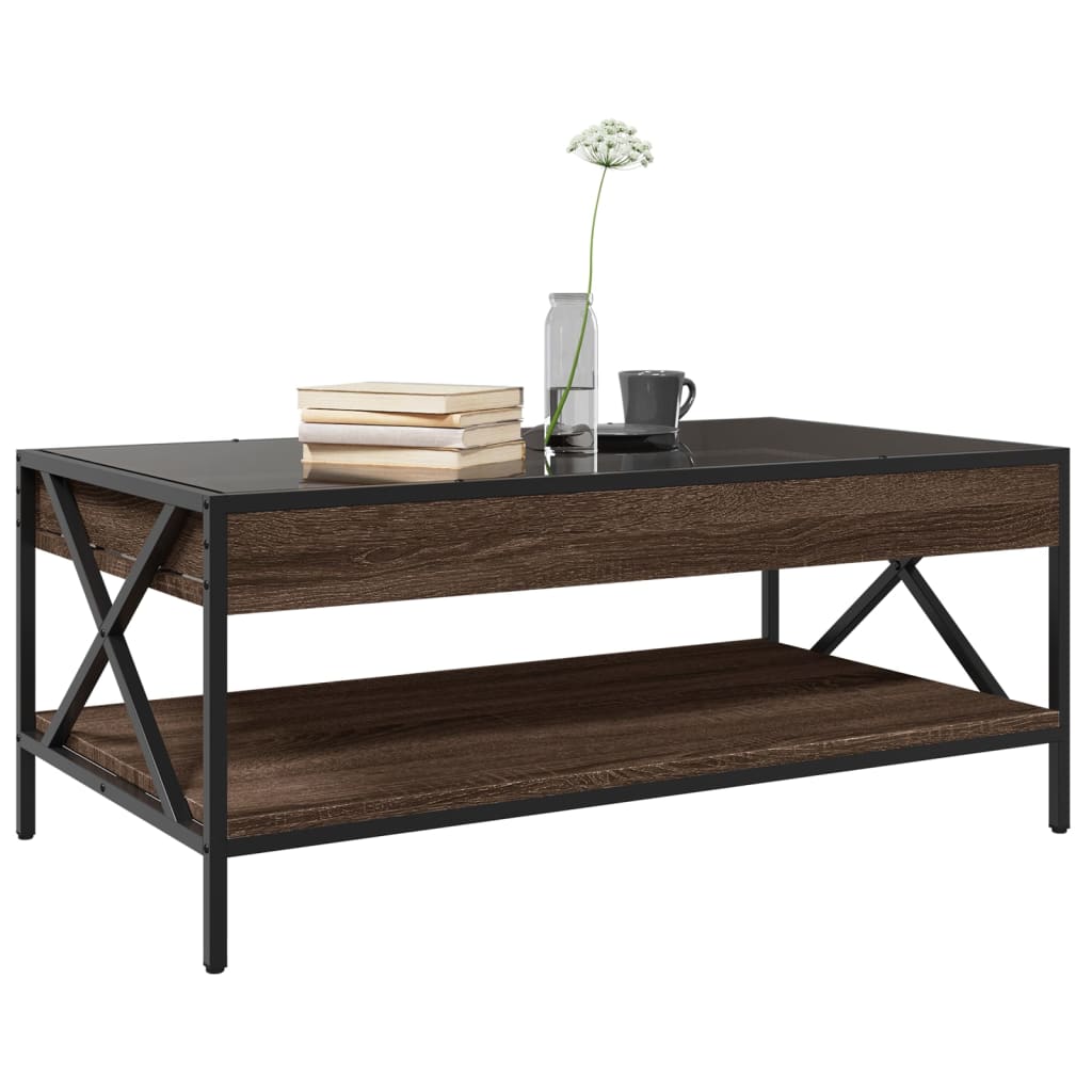 Table basse avec LED Infinity chêne marron 90x50x38 cm - XIOS