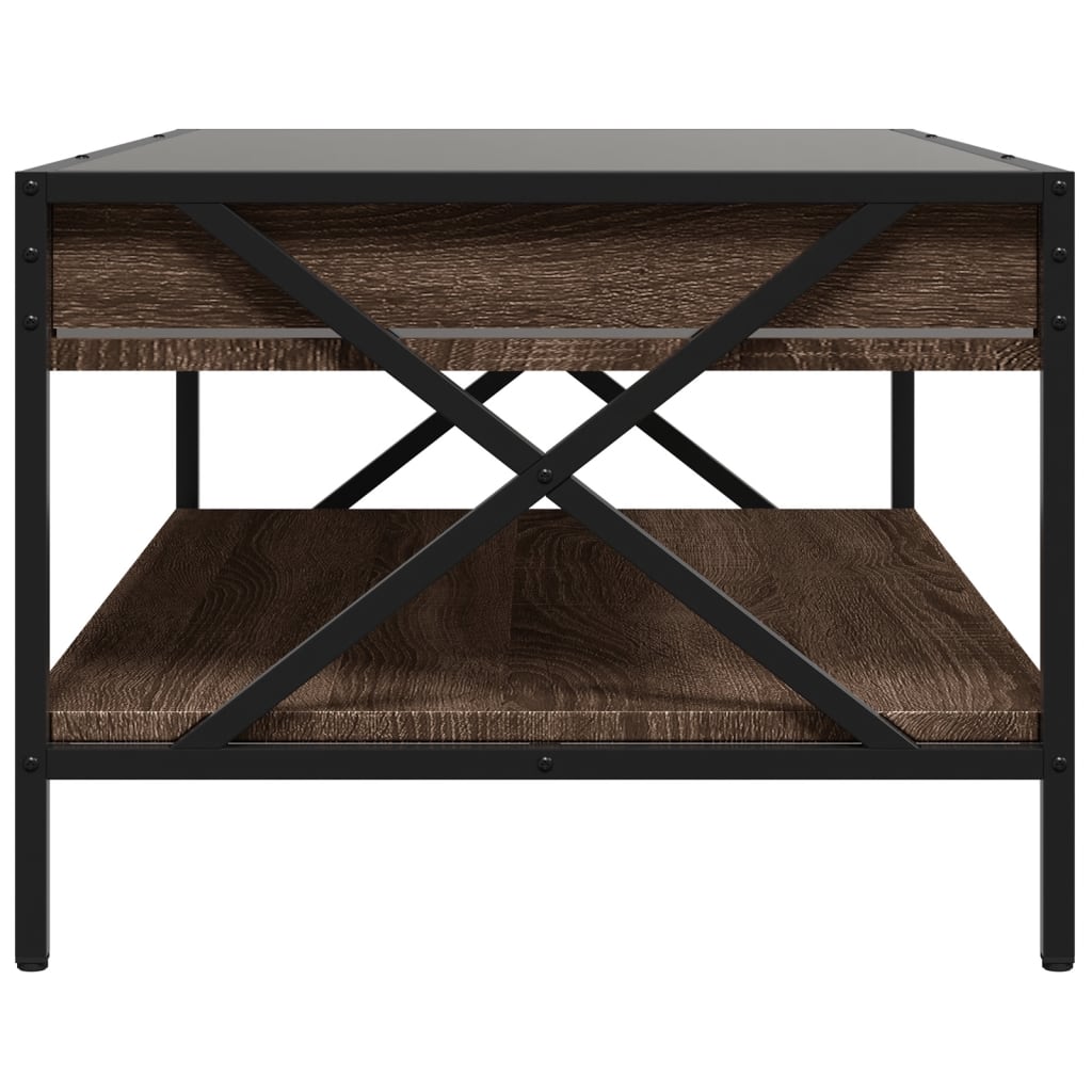Table basse avec LED Infinity chêne marron 90x50x38 cm - XIOS