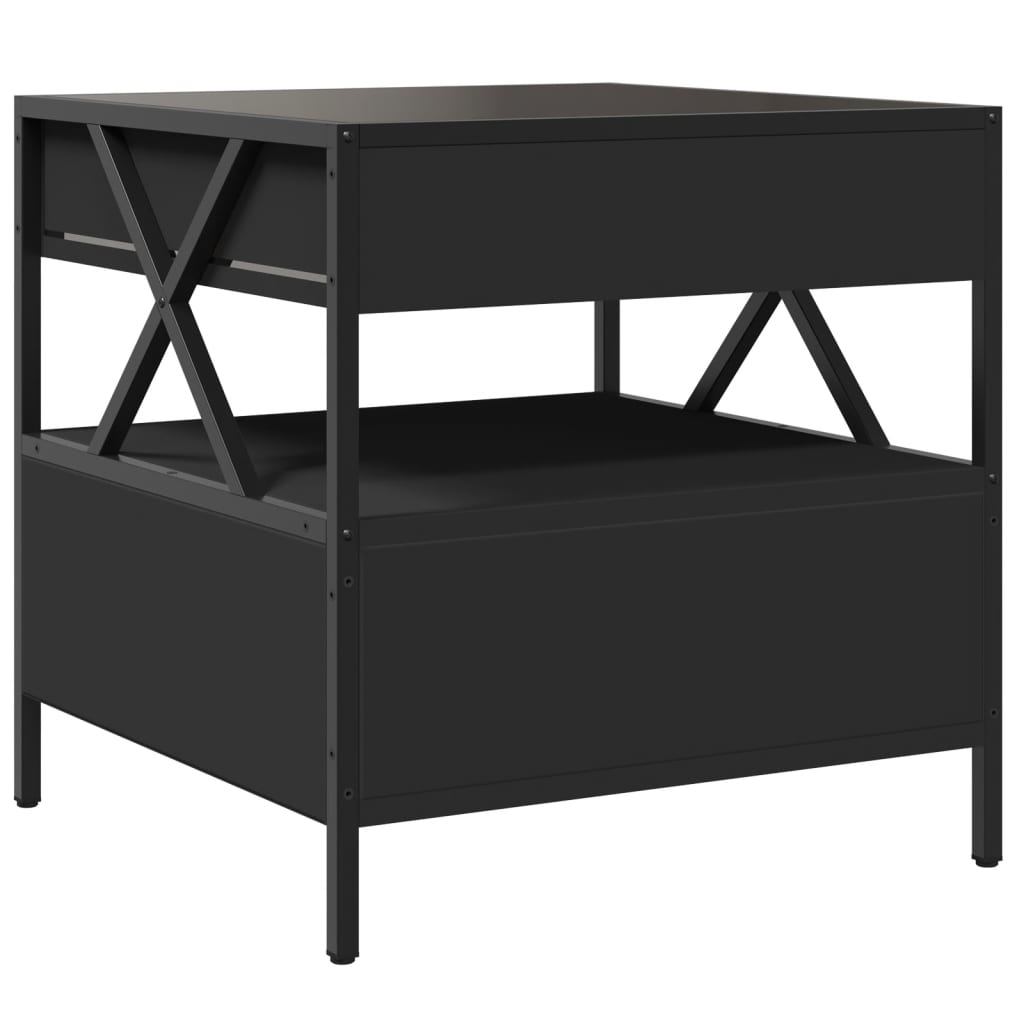 Table basse avec LED Infinity noir 50x50x51 cm - XIOS