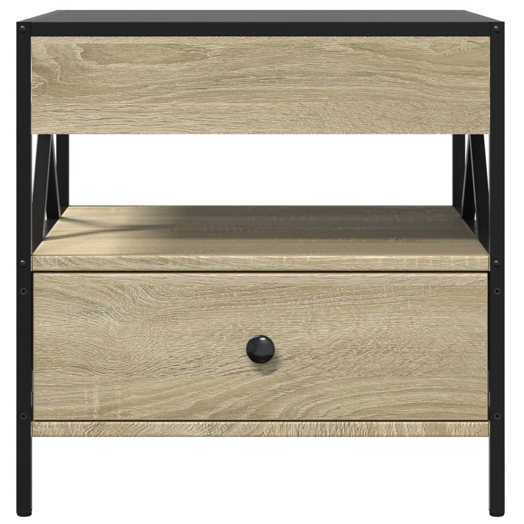 Table basse avec LED Infinity chêne sonoma 50x50x51 cm - XIOS