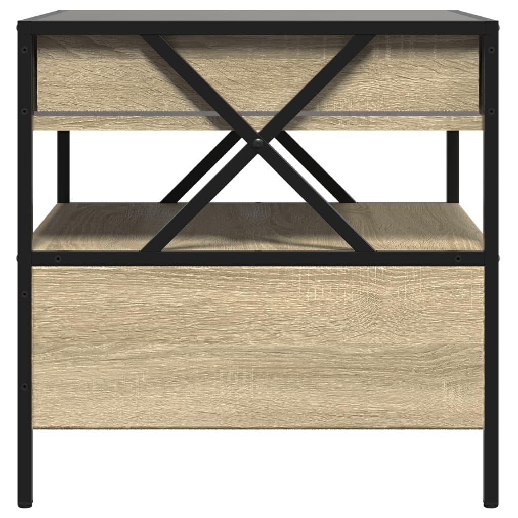 Table basse avec LED Infinity chêne sonoma 50x50x51 cm - XIOS