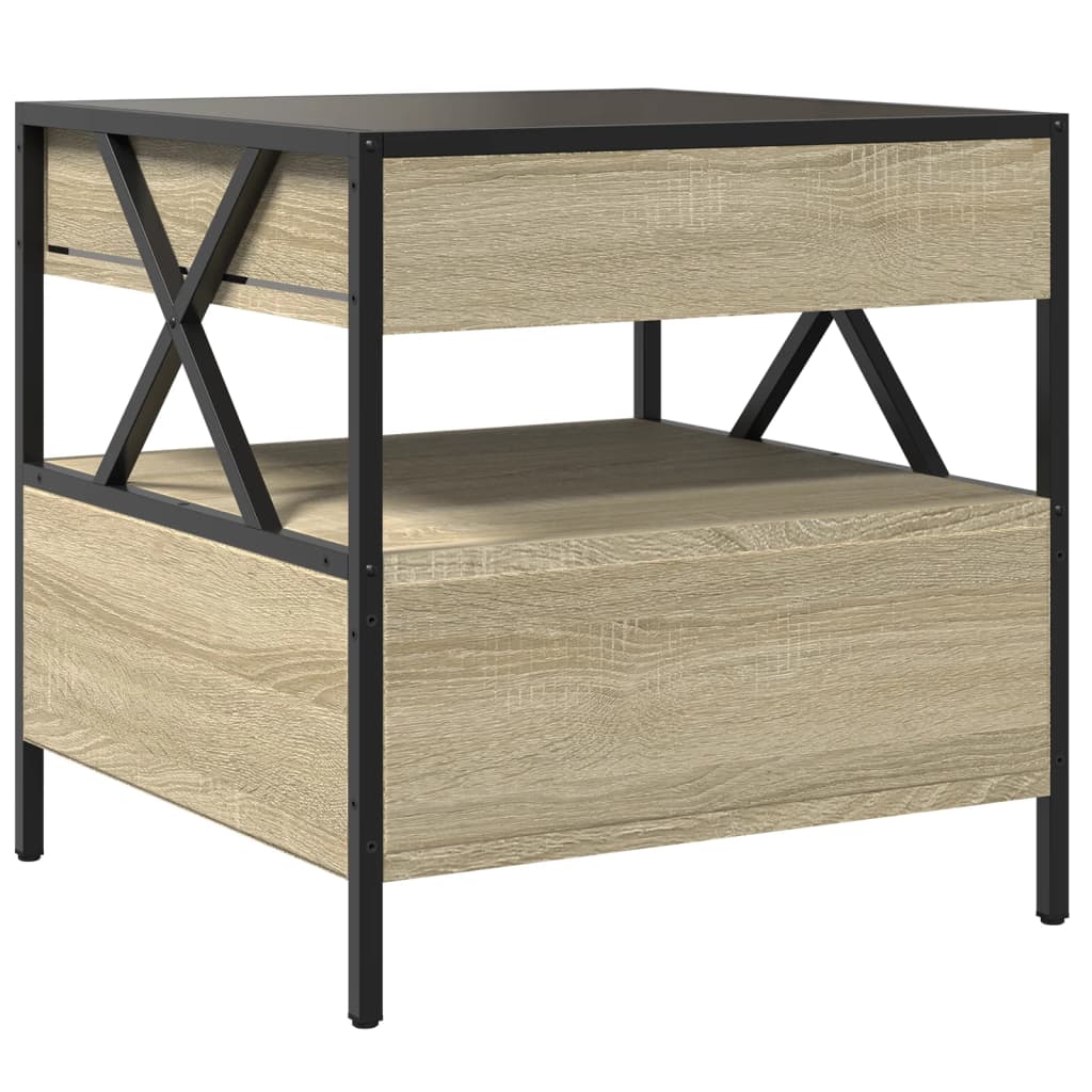 Table basse avec LED Infinity chêne sonoma 50x50x51 cm - XIOS