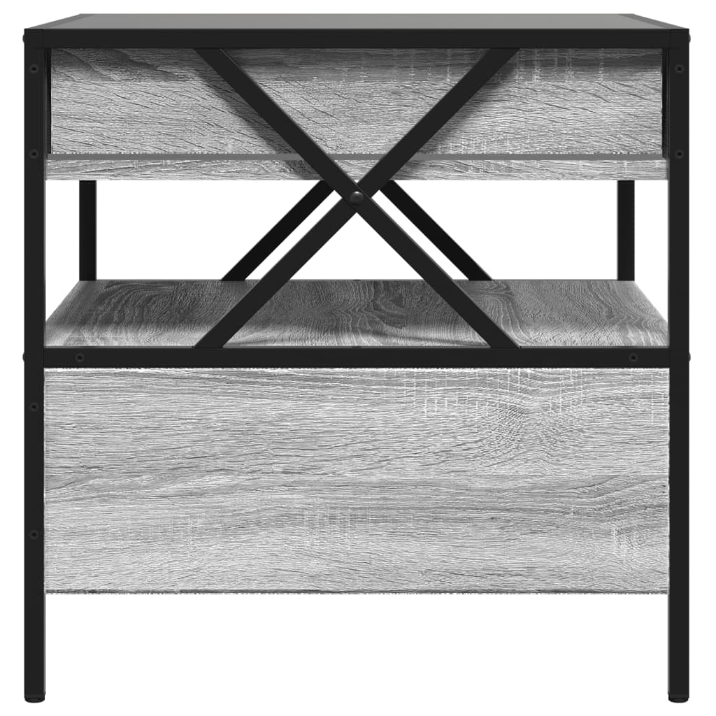 Table basse avec LED Infinity sonoma gris 50x50x51 cm - XIOS