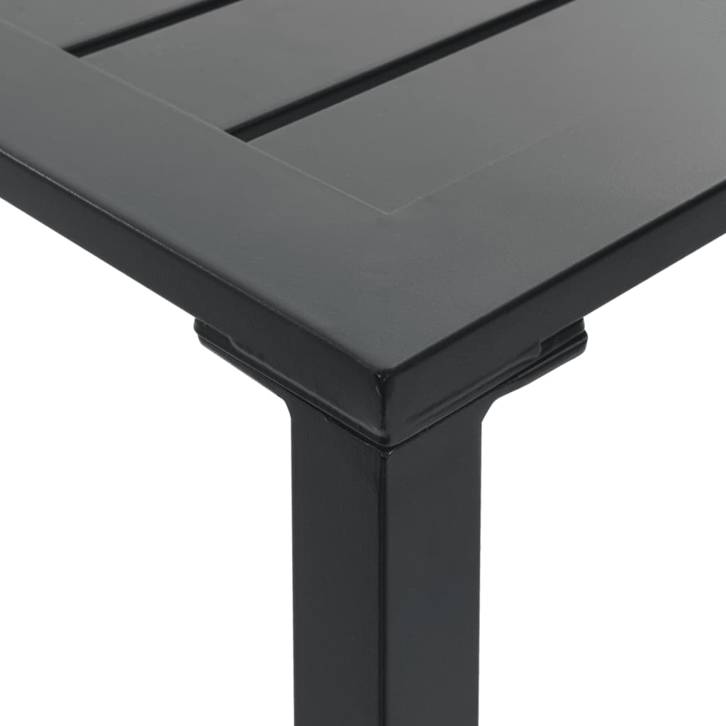 Ensemble de bar de jardin 3 pcs noir acier enduit de poudre - XIOS