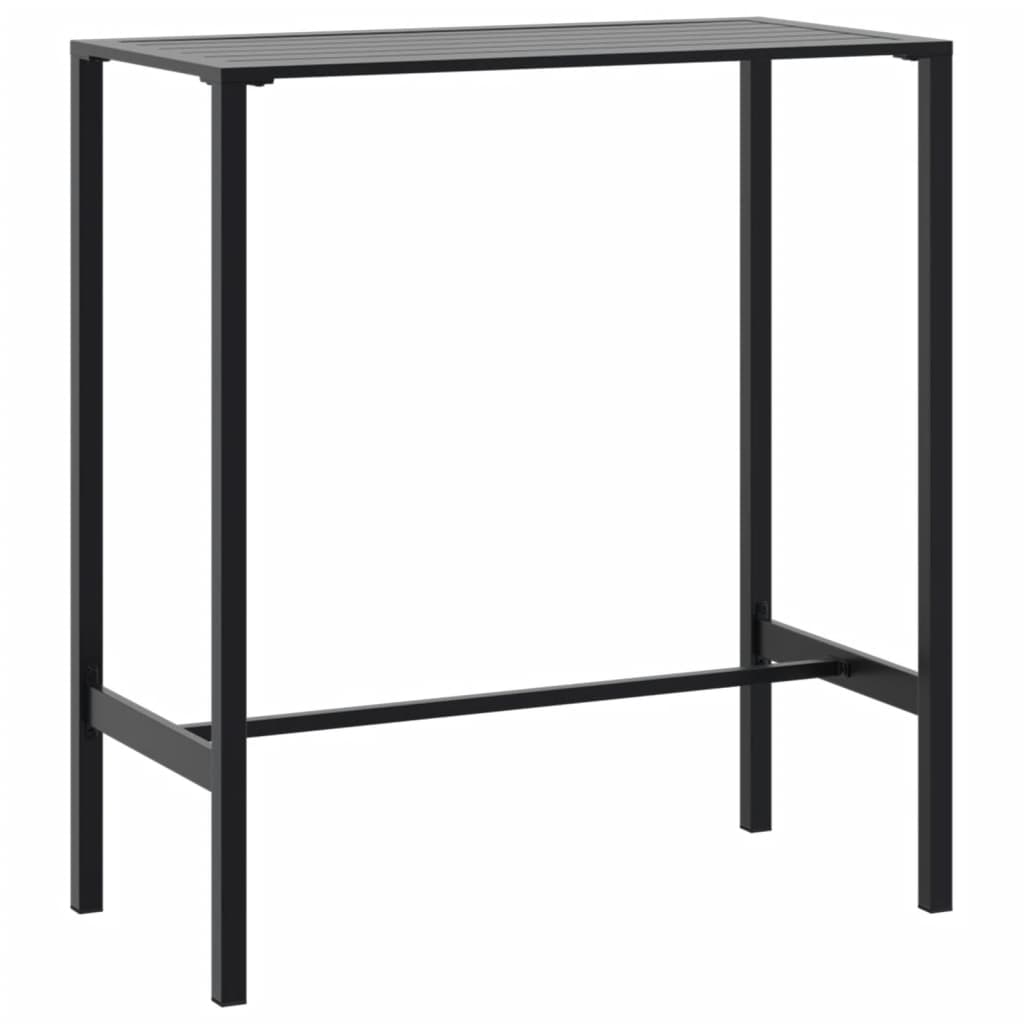 Ensemble de bar de jardin 5 pcs noir acier enduit de poudre - XIOS