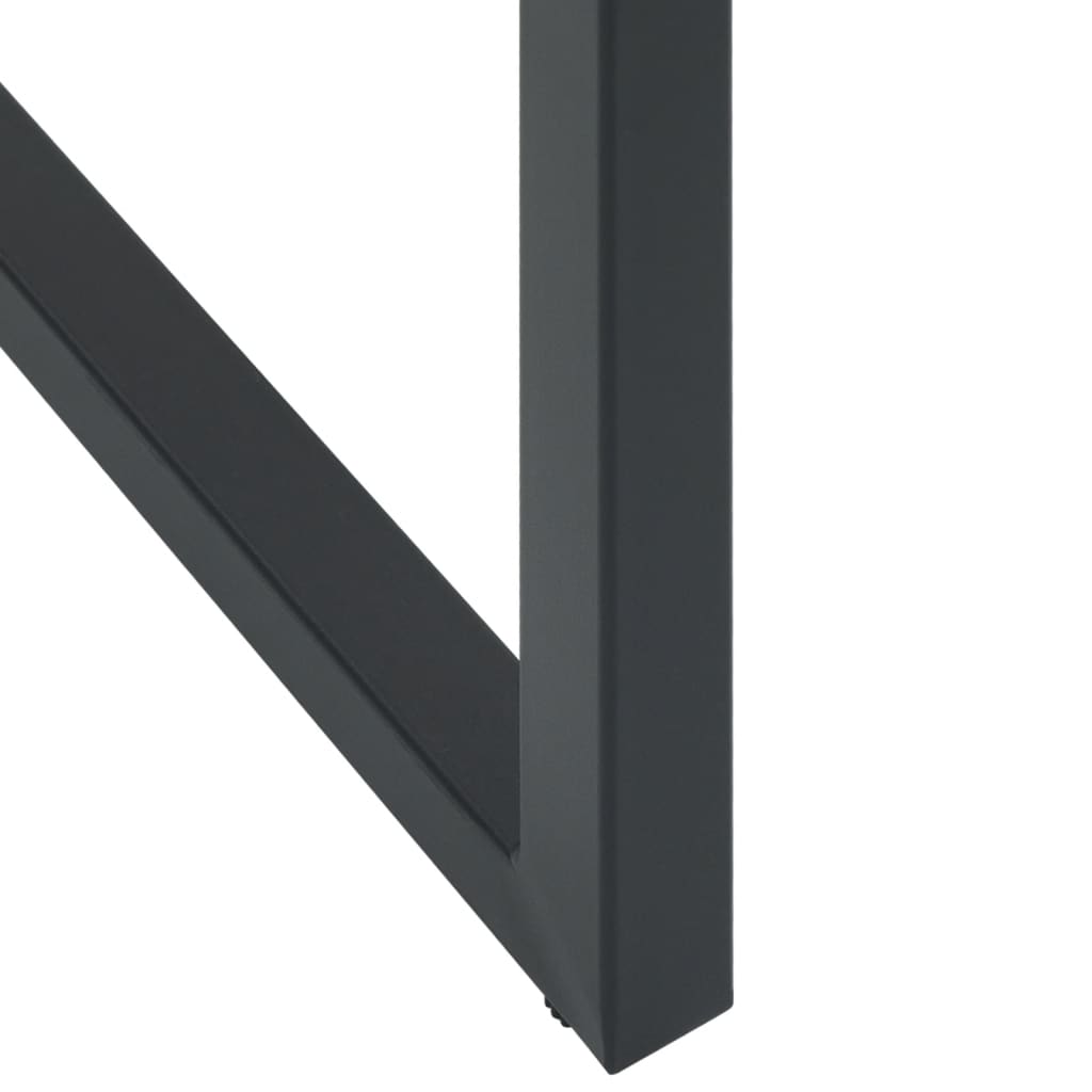 Ensemble de bar de jardin 5 pcs noir acier enduit de poudre - XIOS