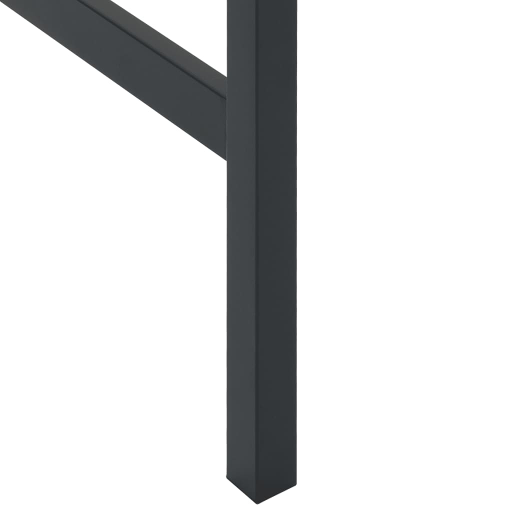 Ensemble de bar de jardin 5 pcs noir acier enduit de poudre - XIOS