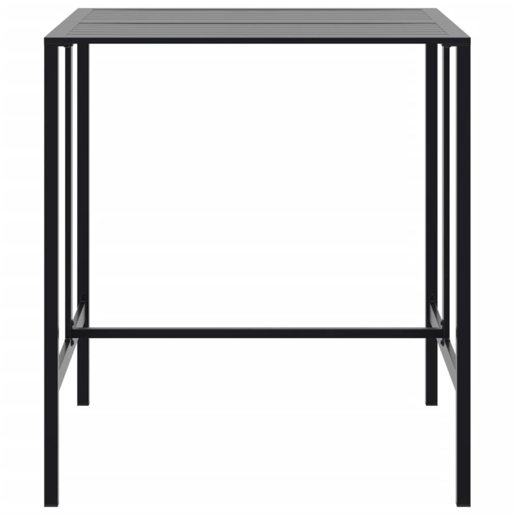 Ensemble de bar de jardin 7 pcs noir acier enduit de poudre - XIOS