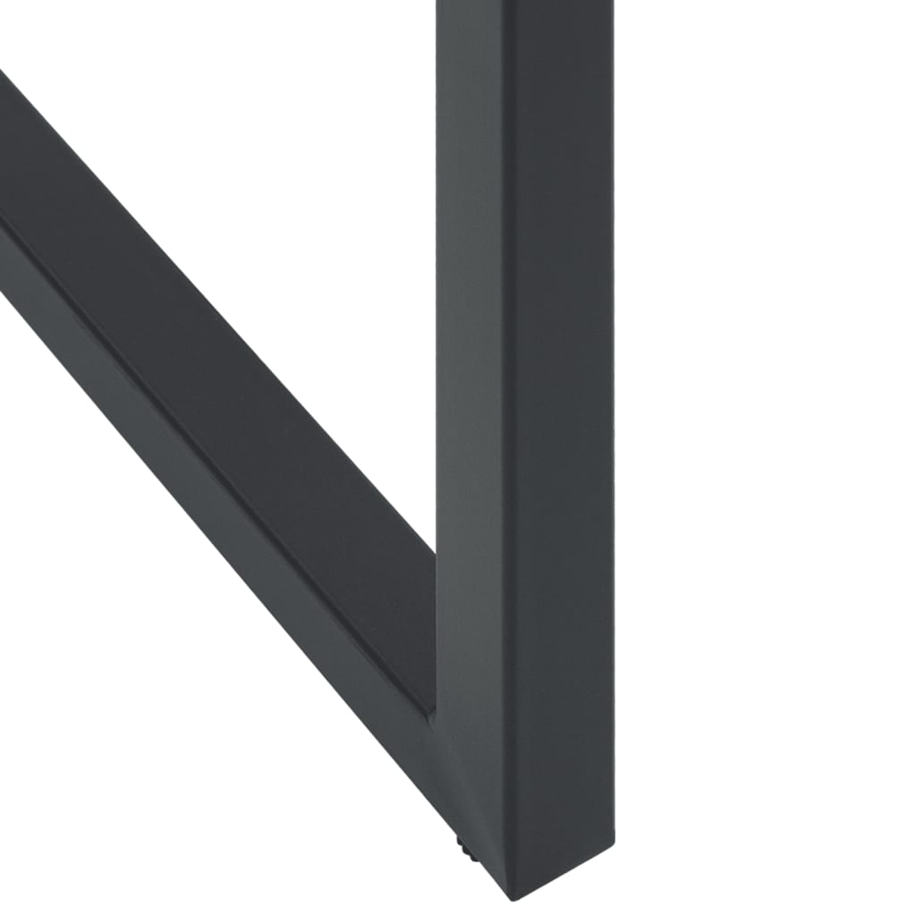 Ensemble de bar de jardin 7 pcs noir acier enduit de poudre - XIOS
