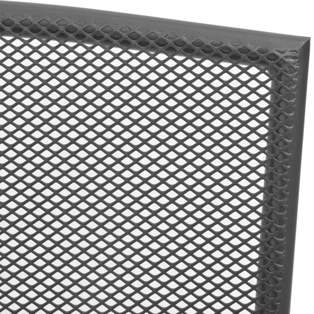 Ensemble de chaises de jardin empilables 3 pcs anthracite - XIOS
