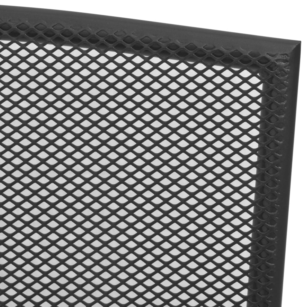 Ensemble de chaises de jardin empilables 5 pcs anthracite - XIOS