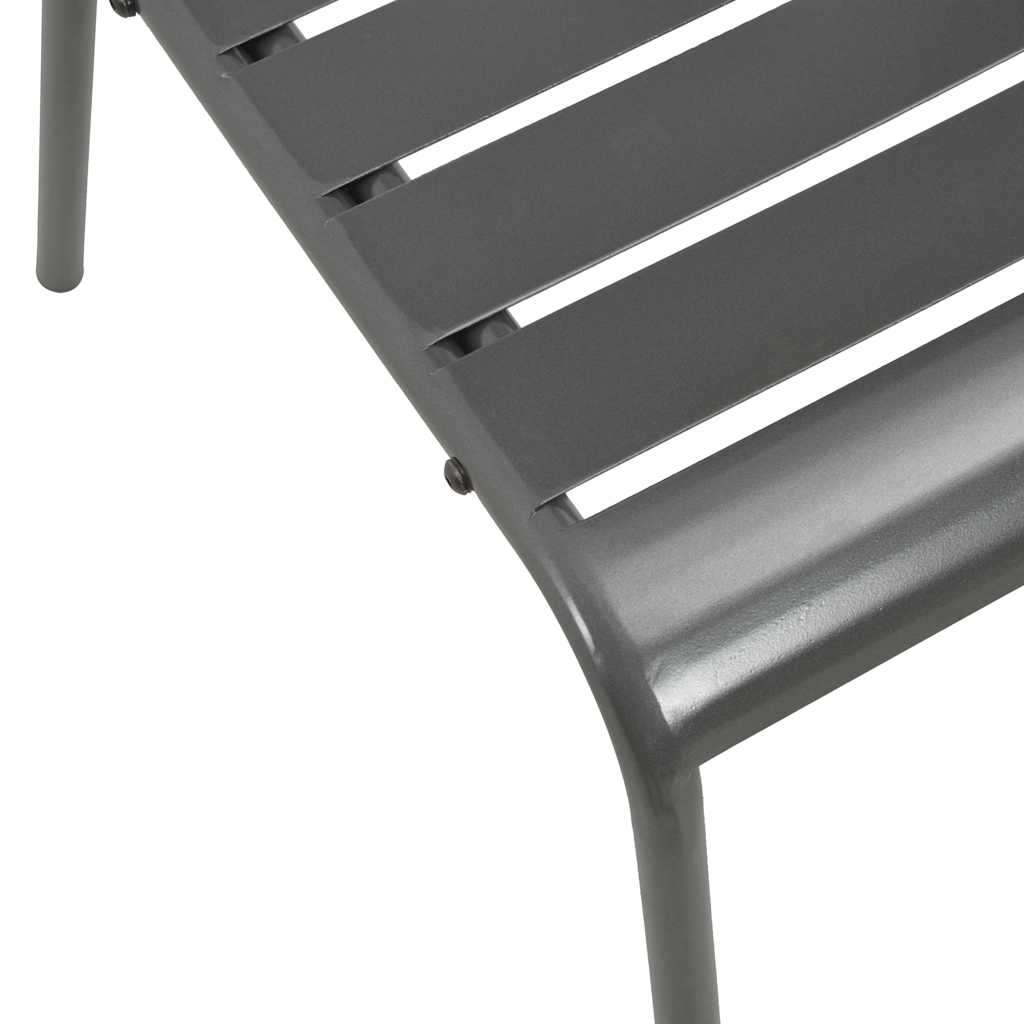 Ensemble de chaises de jardin empilables 5 pcs anthracite - XIOS