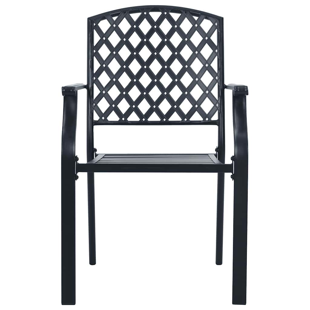 Ensemble de chaises de jardin empilables 5 pcs anthracite - XIOS