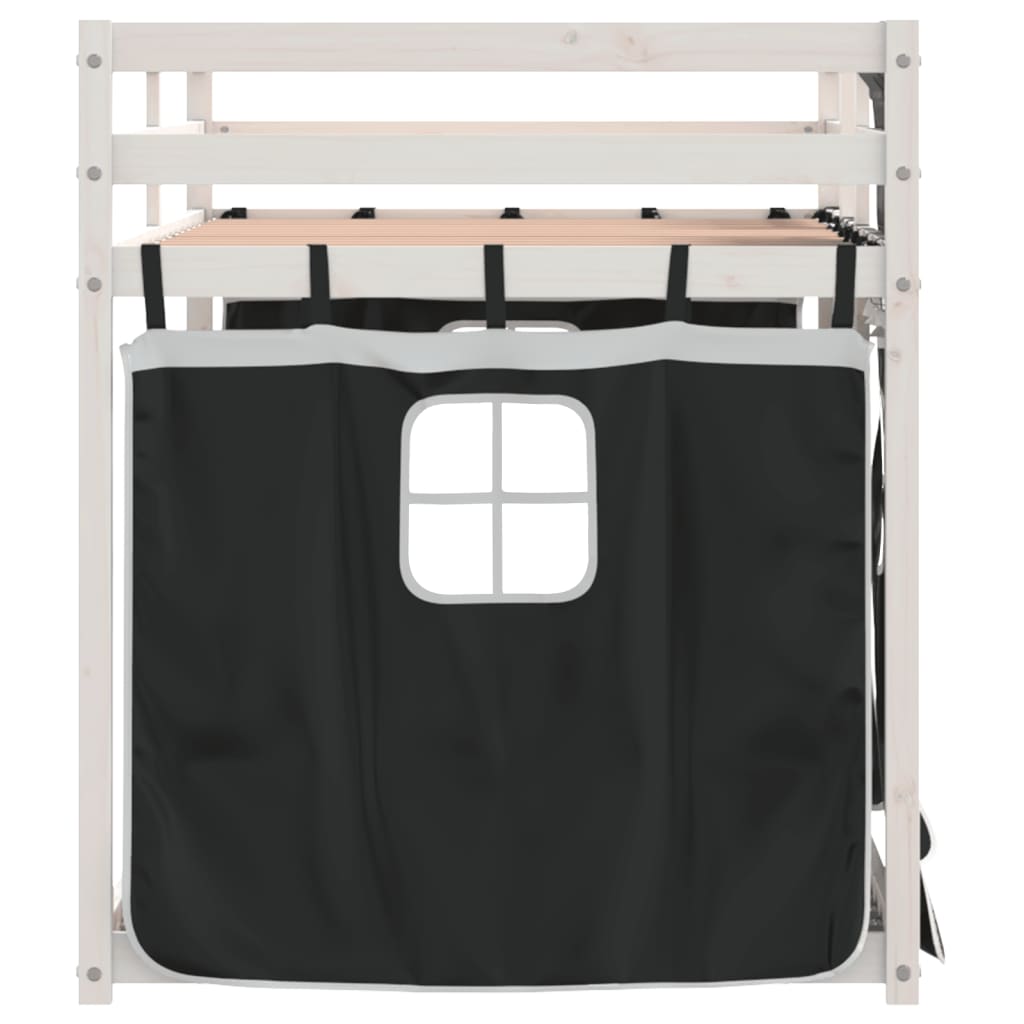 Lit superposé sans matelas 90x200 cm bois de pin massif - XIOS