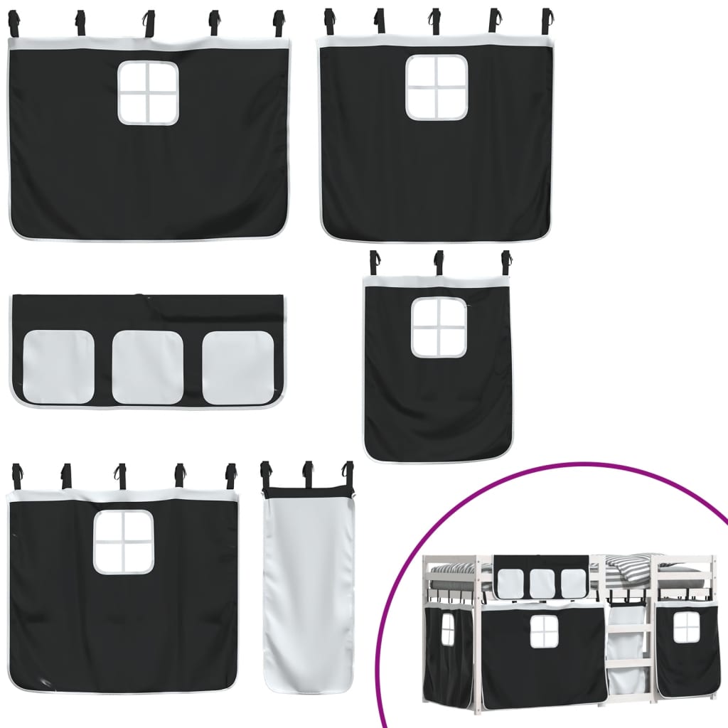 Lit superposé sans matelas 80x200 cm bois de pin massif - XIOS