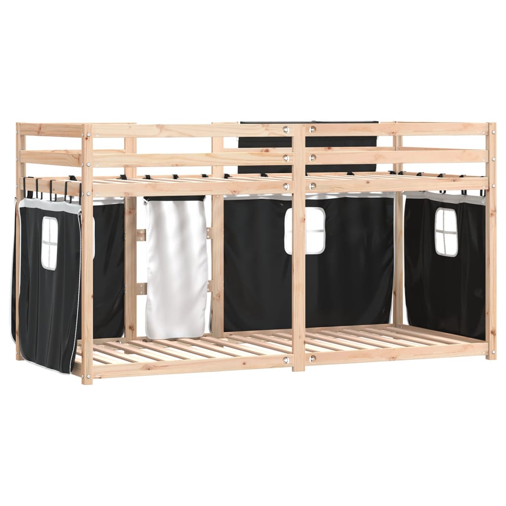 Lit superposé sans matelas 90x190 cm bois de pin massif - XIOS
