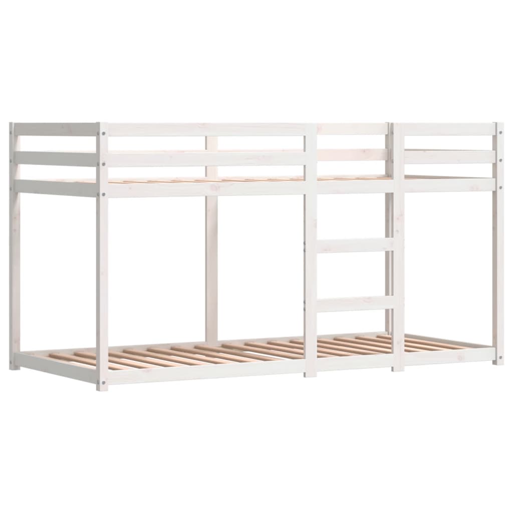 Lit superposé sans matelas rose 75x190 cm bois de pin massif - XIOS