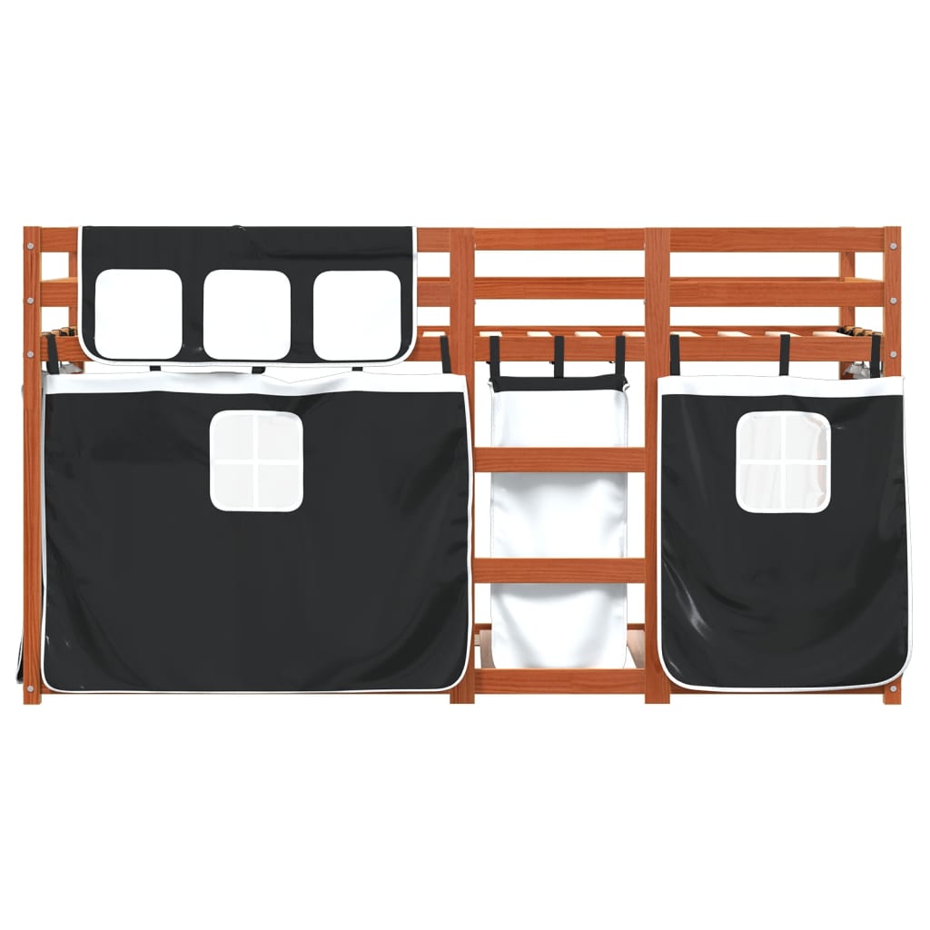 Lit superposé sans matelas 90x200 cm bois de pin massif - XIOS