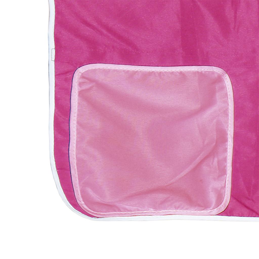 Lit superposé sans matelas rose 80x200 cm bois de pin massif