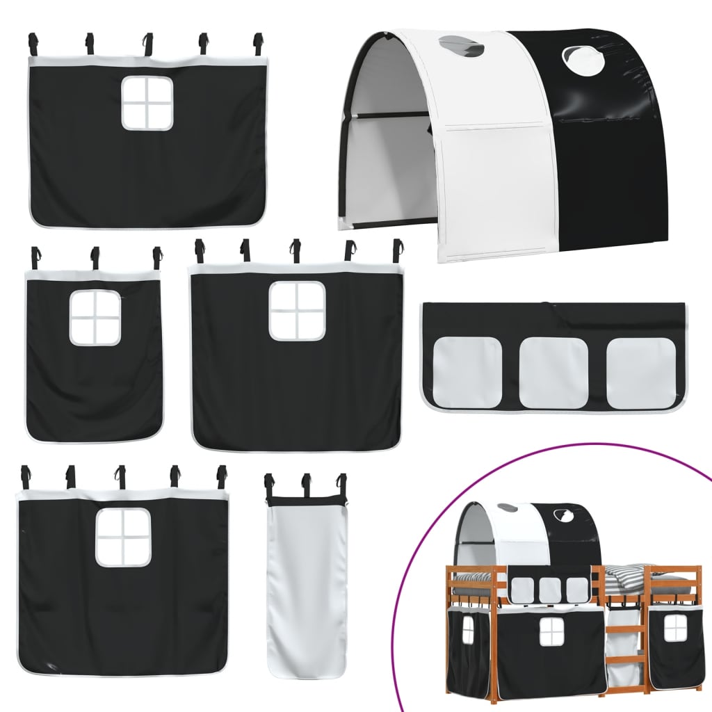 Lit superposé sans matelas 75x190 cm bois de pin massif - XIOS