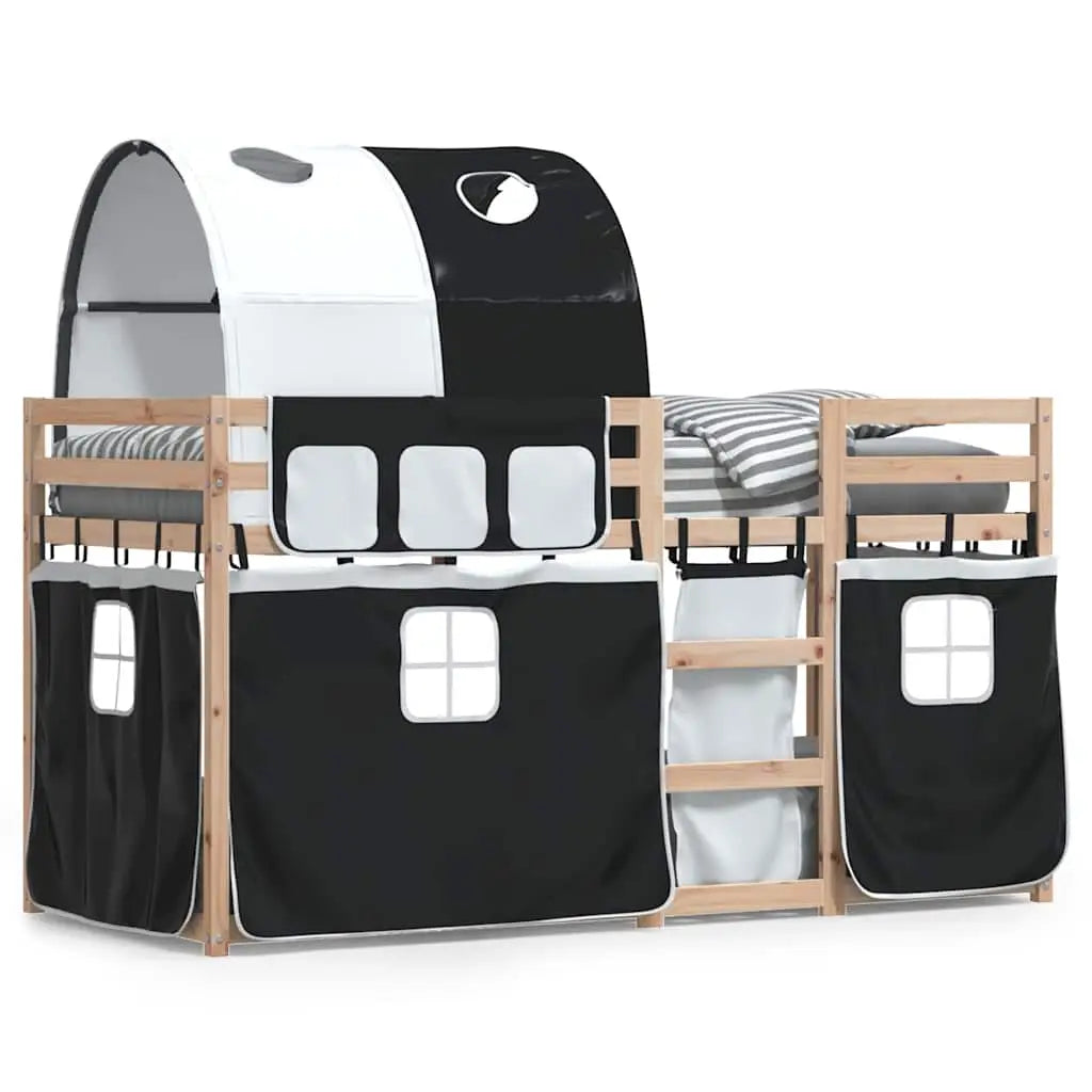 Lit superposé sans matelas 90x200 cm bois de pin massif - XIOS