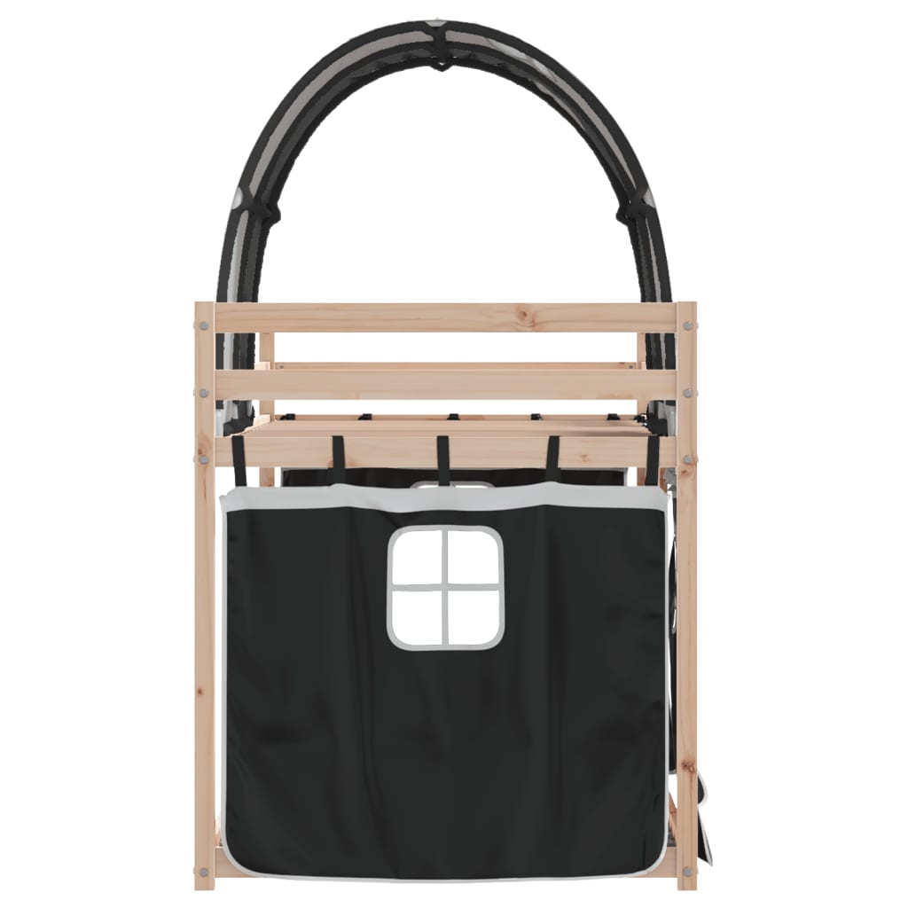 Lit superposé sans matelas 90x200 cm bois de pin massif - XIOS