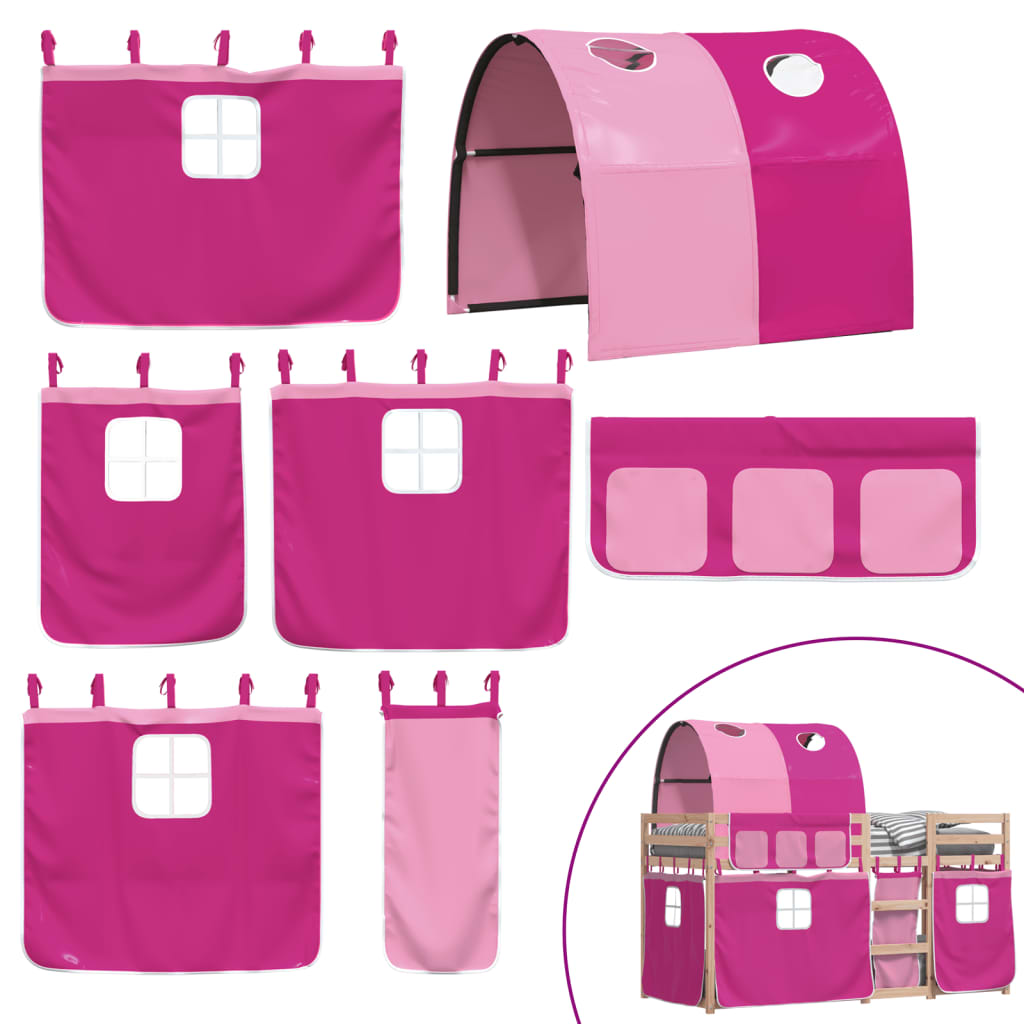 Lit superposé sans matelas 90x200 cm bois de pin massif - XIOS