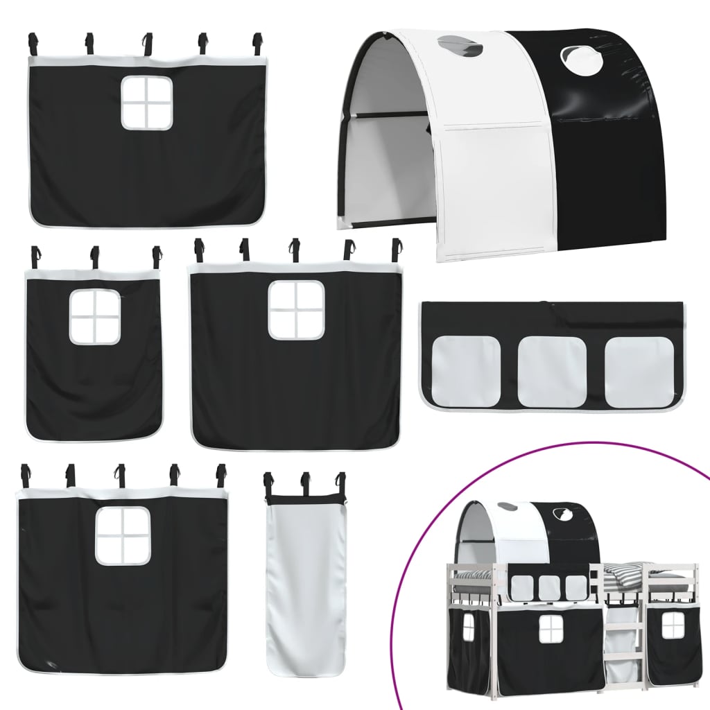 Lit superposé sans matelas 90x200 cm bois de pin massif - XIOS