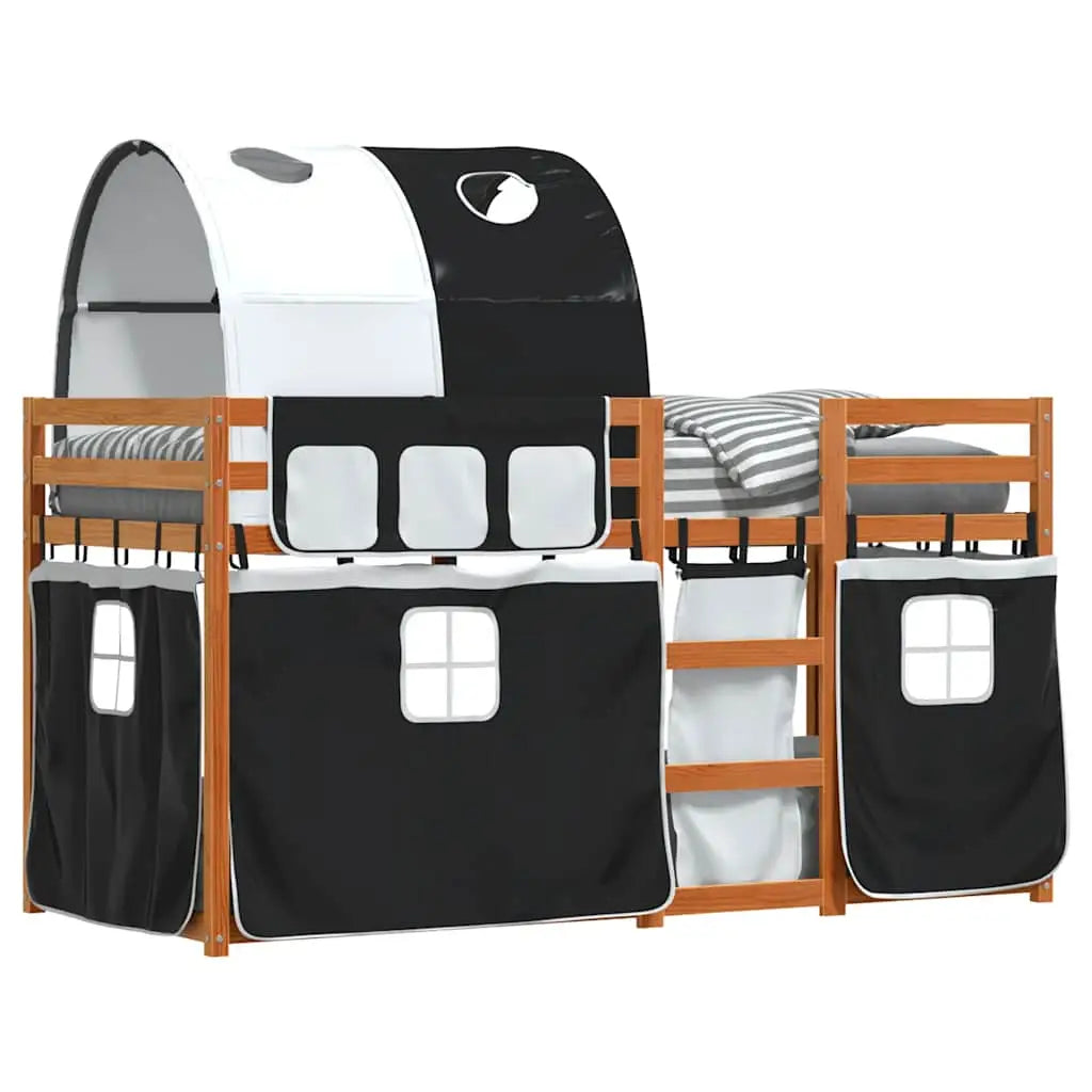 Lit superposé sans matelas 90x200 cm bois de pin massif - XIOS