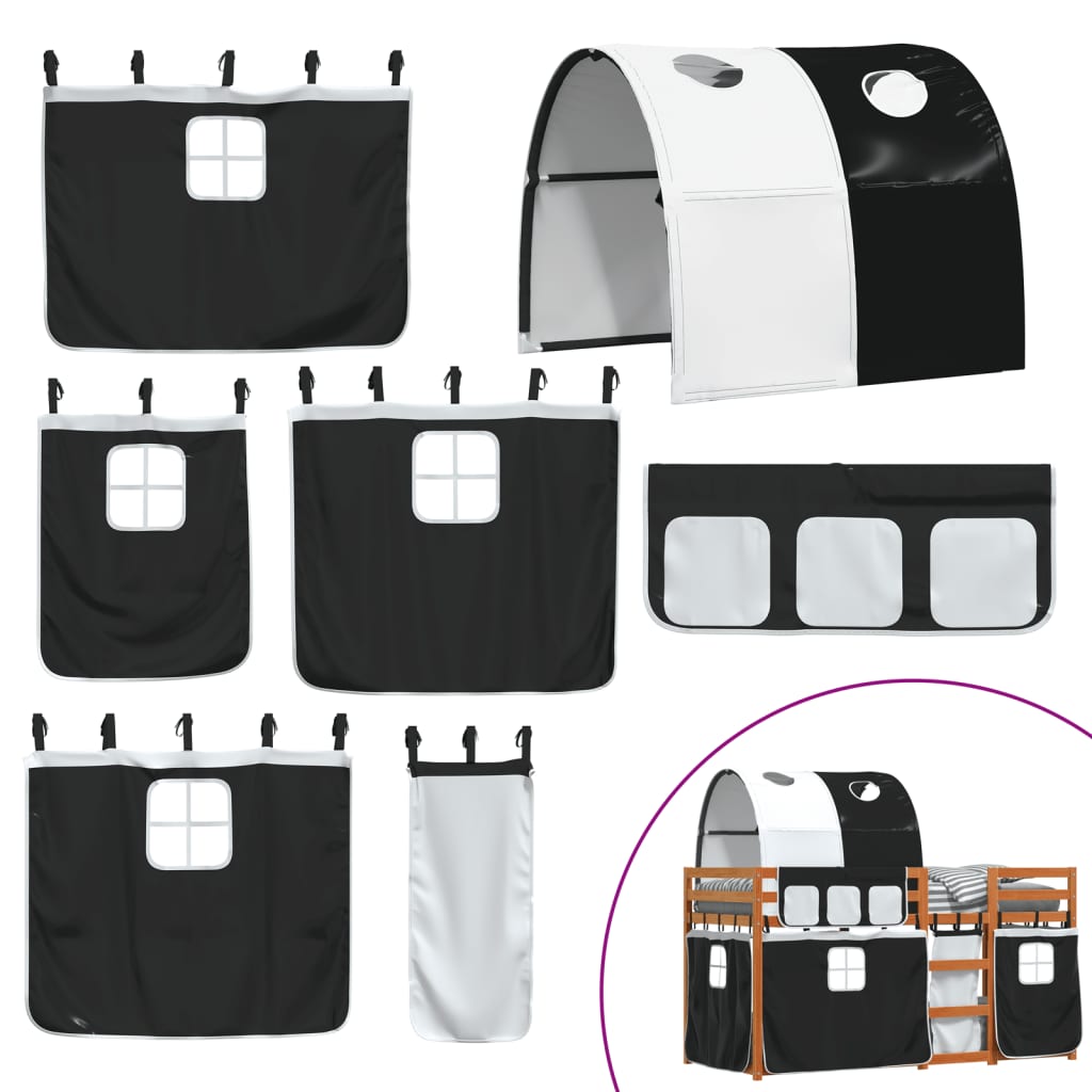 Lit superposé sans matelas 90x190 cm bois de pin massif - XIOS