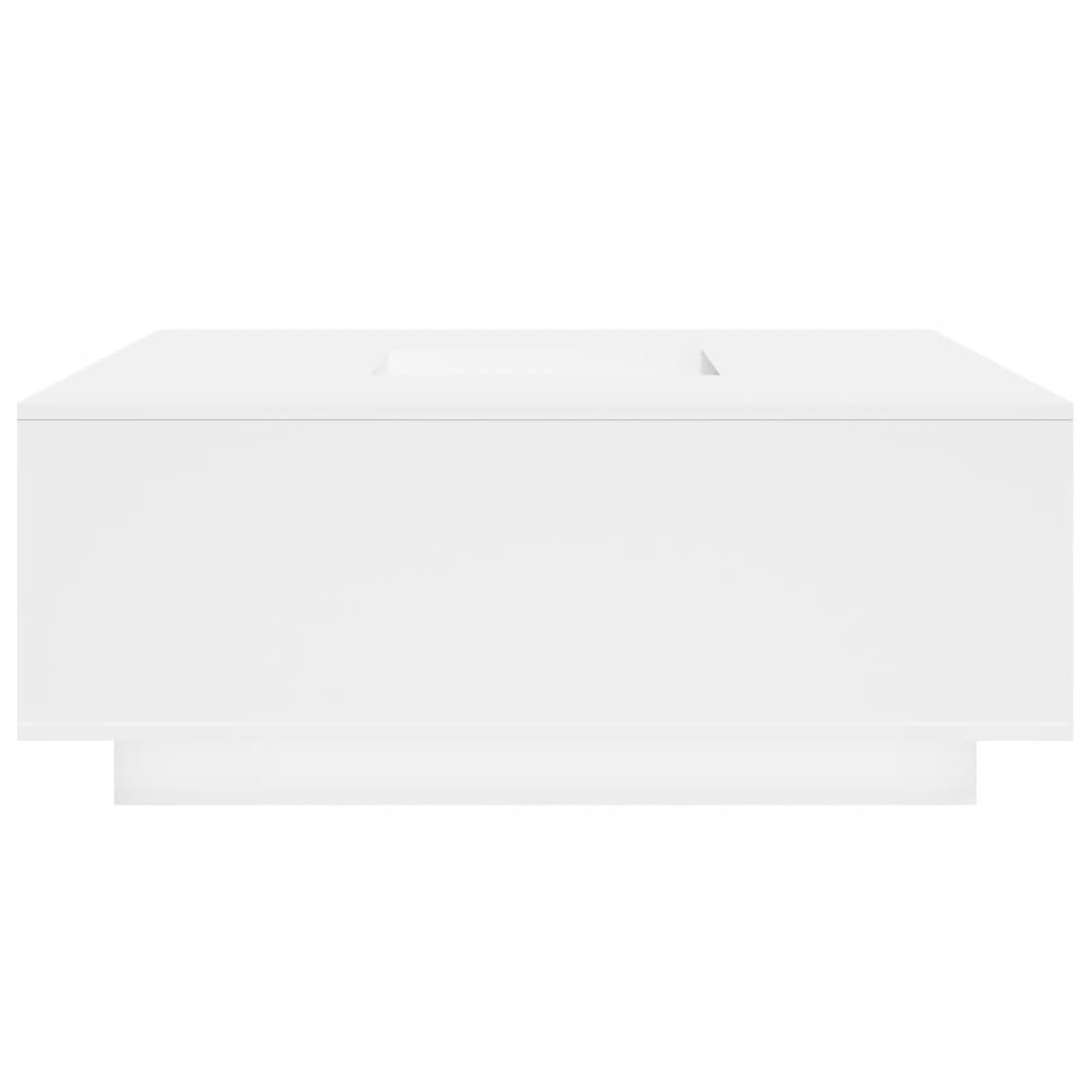 Table basse blanc 100x100x40 cm bois d'ingénierie - XIOS