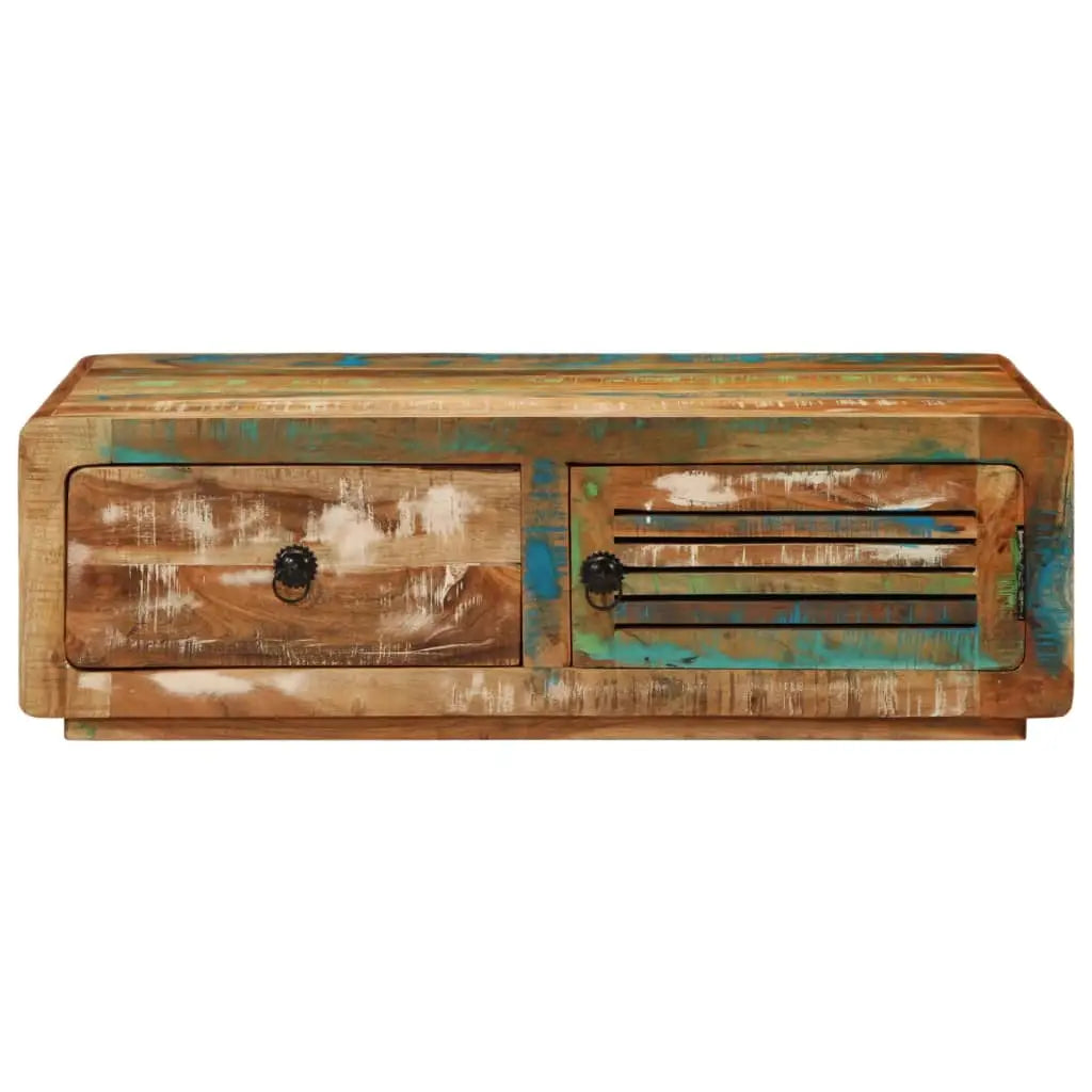 Table basse 89x55x29 cm bois de récupération massif - XIOS