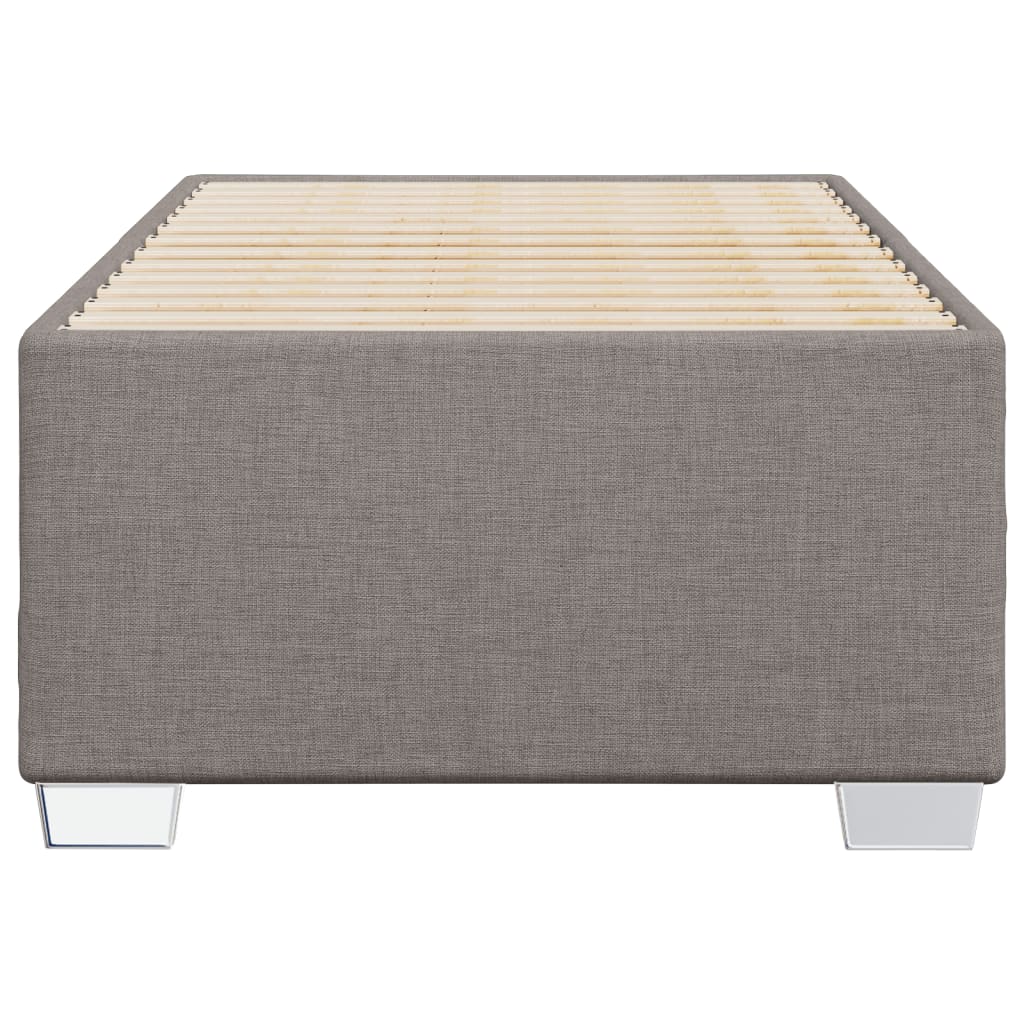 Cadre de lit sans matelas taupe 80x200 cm tissu - XIOS