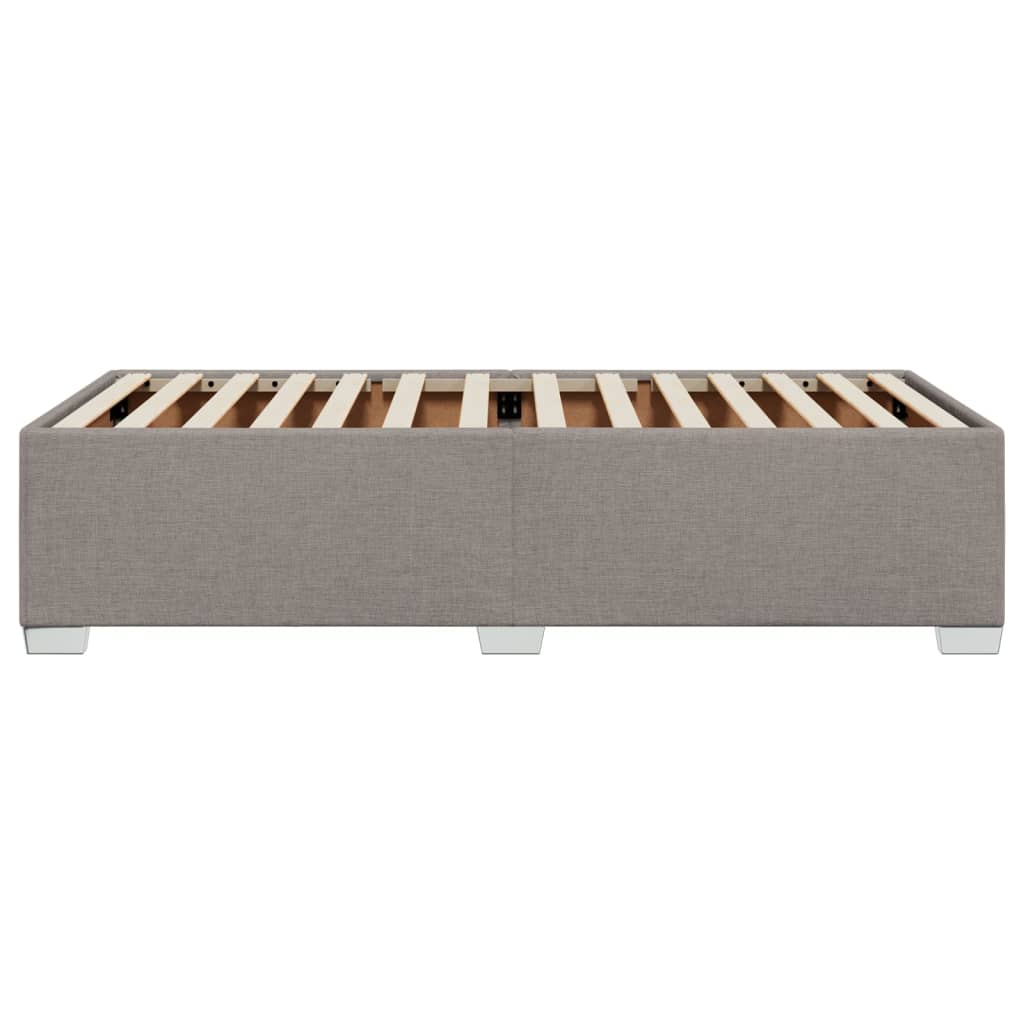 Cadre de lit sans matelas taupe 80x200 cm tissu - XIOS