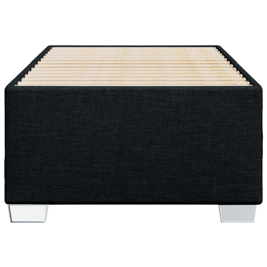 Cadre de lit sans matelas noir 90x190 cm tissu - XIOS