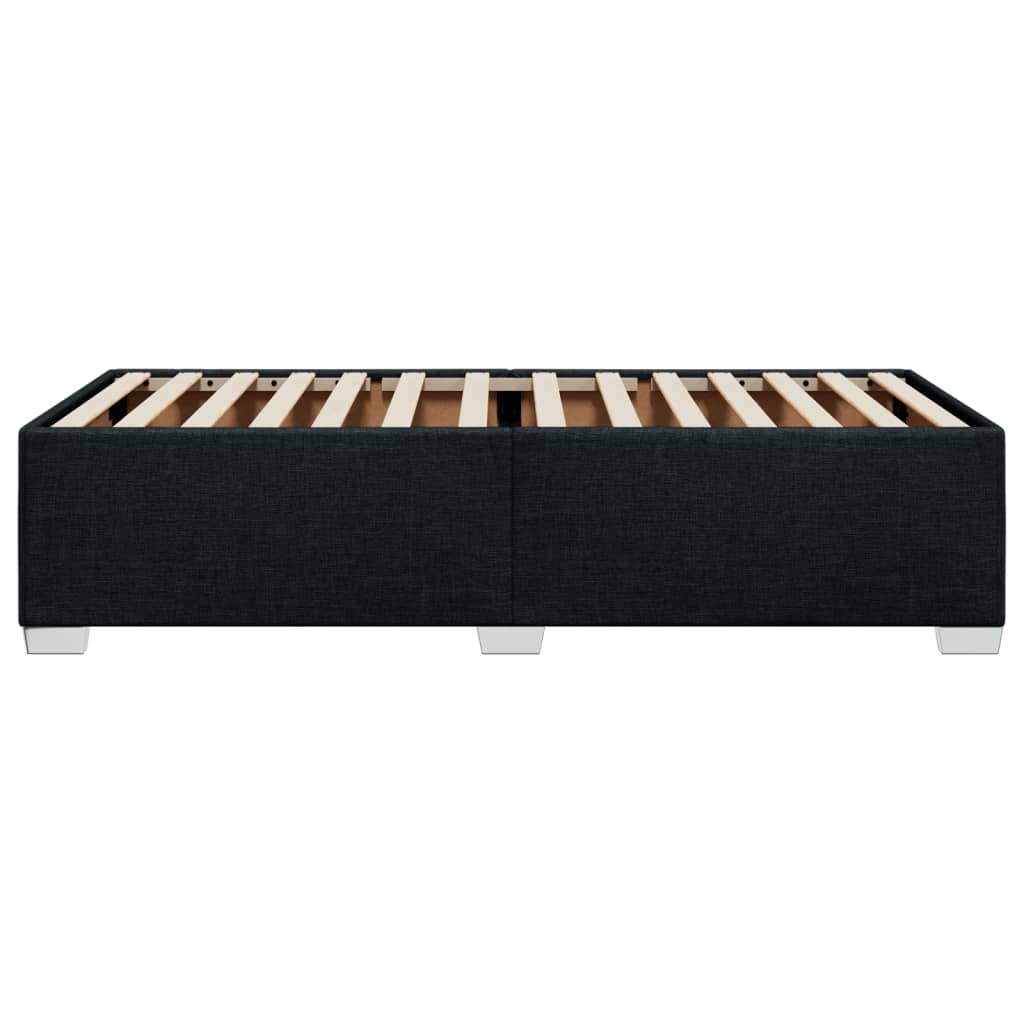 Cadre de lit sans matelas noir 90x200 cm tissu - XIOS
