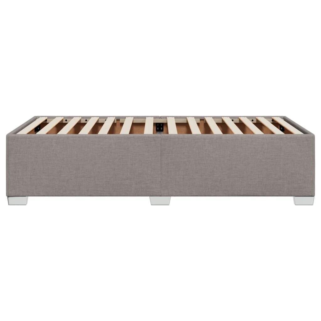 Cadre de lit sans matelas taupe 100x200 cm tissu - XIOS