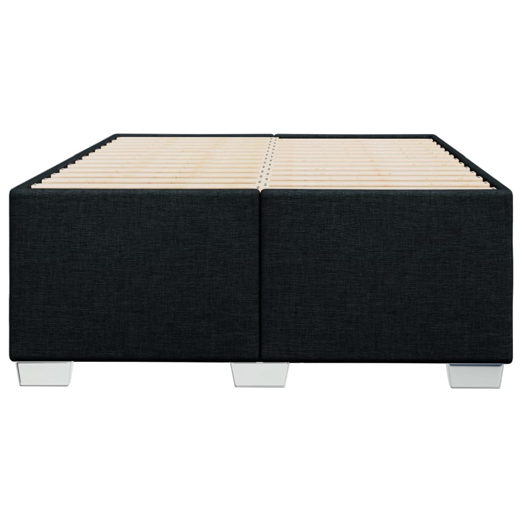 Cadre de lit sans matelas noir 120x190 cm tissu - XIOS