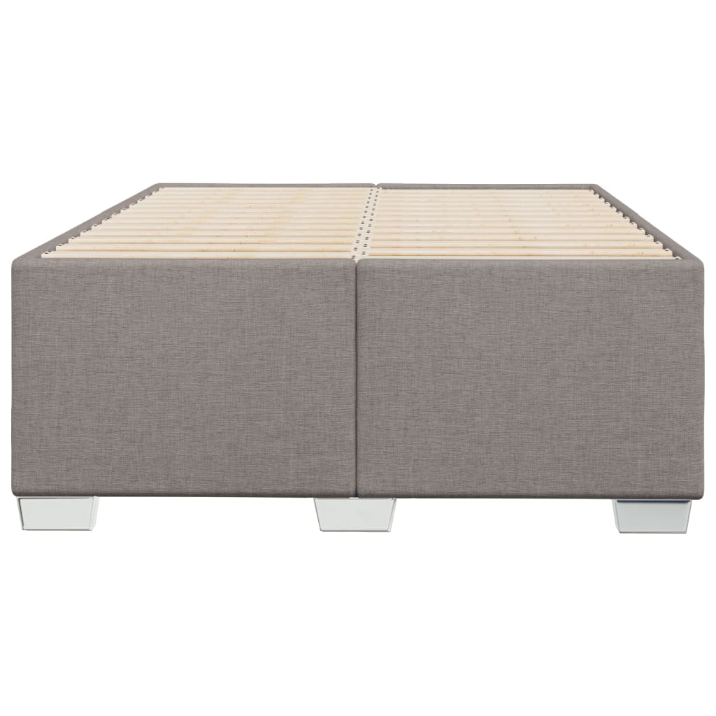 Cadre de lit sans matelas taupe 120x190 cm tissu - XIOS