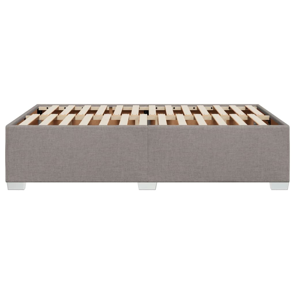 Cadre de lit sans matelas taupe 120x190 cm tissu - XIOS
